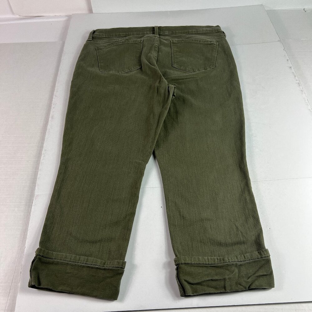 Not Your Daughters Jeans Women's 36x22* Dayla Wide Cuff Capri Green Denim Tag 14 - Picture 9 of 16